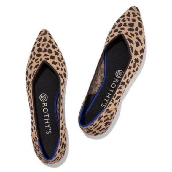 Rothy's Shoes - Rothy’s The Point Retired Cheetah Print Flats Size 6